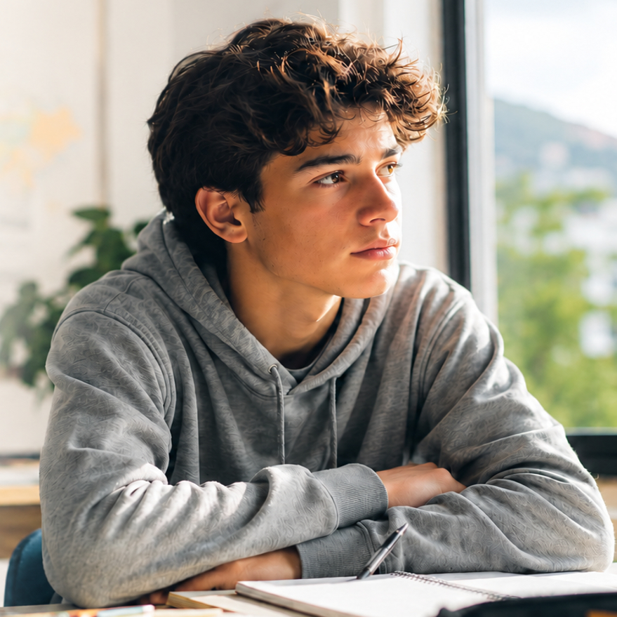 Jóvenes que saben resolver ecuaciones, pero no saben quienes son